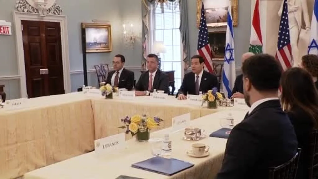 İsrail ve Lübnan Arasındaki İlk Üst Düzey Doğrudan Görüşmeler Washington'da Başladı
