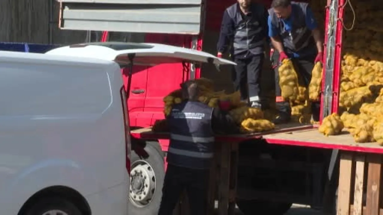 İzmir Büyükşehir'den Ödemiş üreticisine destek: 300 ton patates 60 bin haneye dağıtılıyor