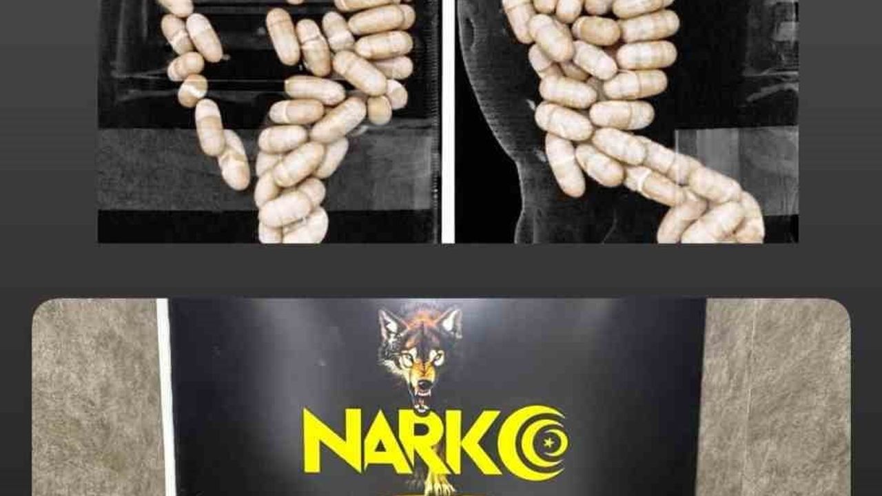 İzmir'de hava yoluyla uyuşturucu getiren 2 şüpheli, midesinden 127 kapsülle yakalandı