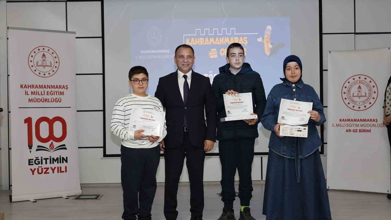 Kahramanmaraş Okuyor Projesi'nde ödüller sahiplerini buldu