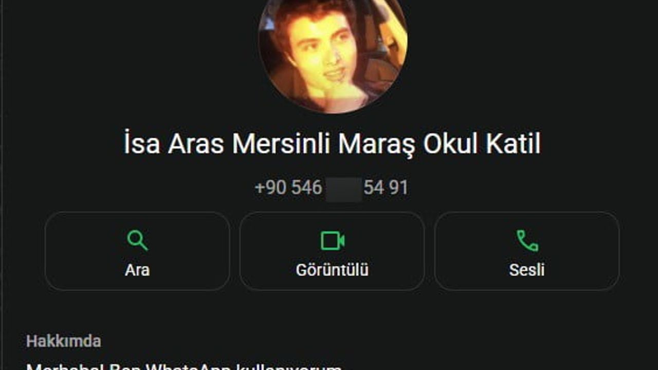 Kahramanmaraş’taki okul saldırısında zanlının WhatsApp profil fotoğrafı Elliot Rodger çıktı