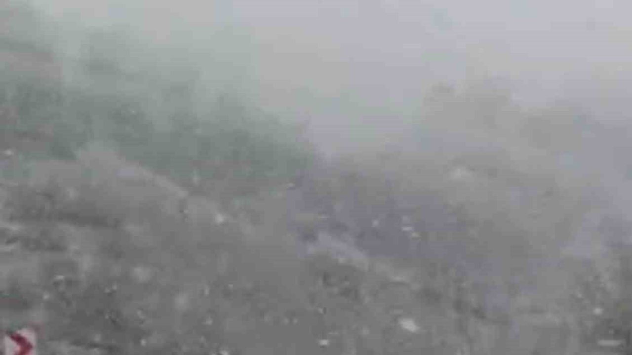 Karabük-Çerkeş kara yolunda Nisan ayı karı