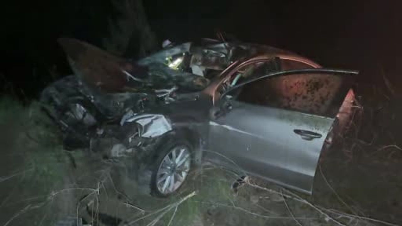 Karabük-Kastamonu kara yolunda otomobilin ata çarpması: 3 yaralı