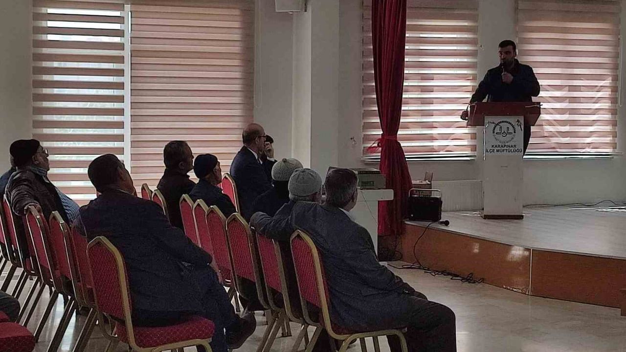 Karapınar’da hacı adaylarına sağlık semineri: MERS‑CoV, hijyen ve menenjit aşılaması ele alındı