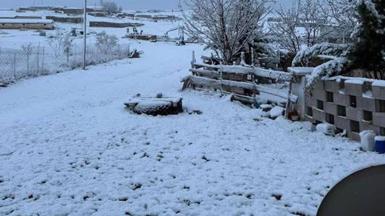 Karapınar'da Nisan Karı: Kırsal Mahallelerde Ekili Araziler Etkilendi