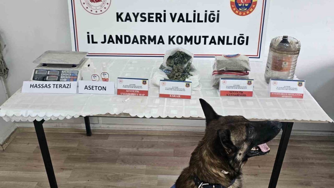 Kayseri'de uyuşturucu operasyonu: 900 gram ele geçirildi, 2 kişi gözaltında