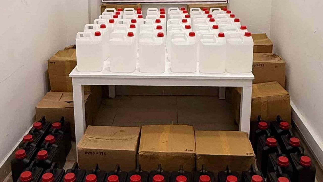 Kepez'de 550 litre kaçak etil alkol ele geçirildi