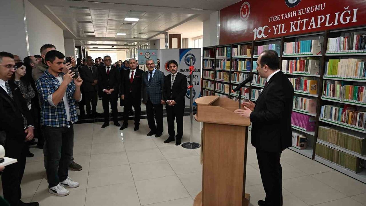 KMÜ'de Türk Tarih Kurumu 100. Yıl Kitaplığı açıldı — 1.138 eser üniversite koleksiyonunda