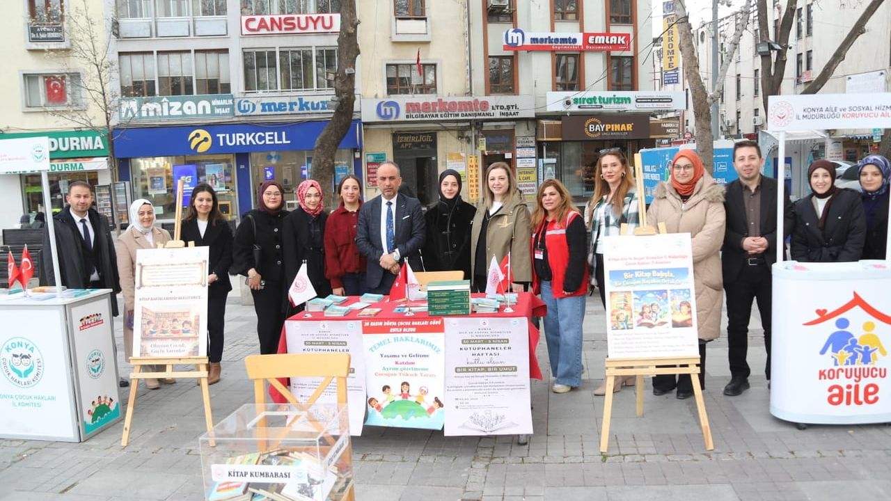 Konya'da 'Bir Kitap, Bir Umut' projesiyle çocuk evlerine kütüphaneler kuruluyor