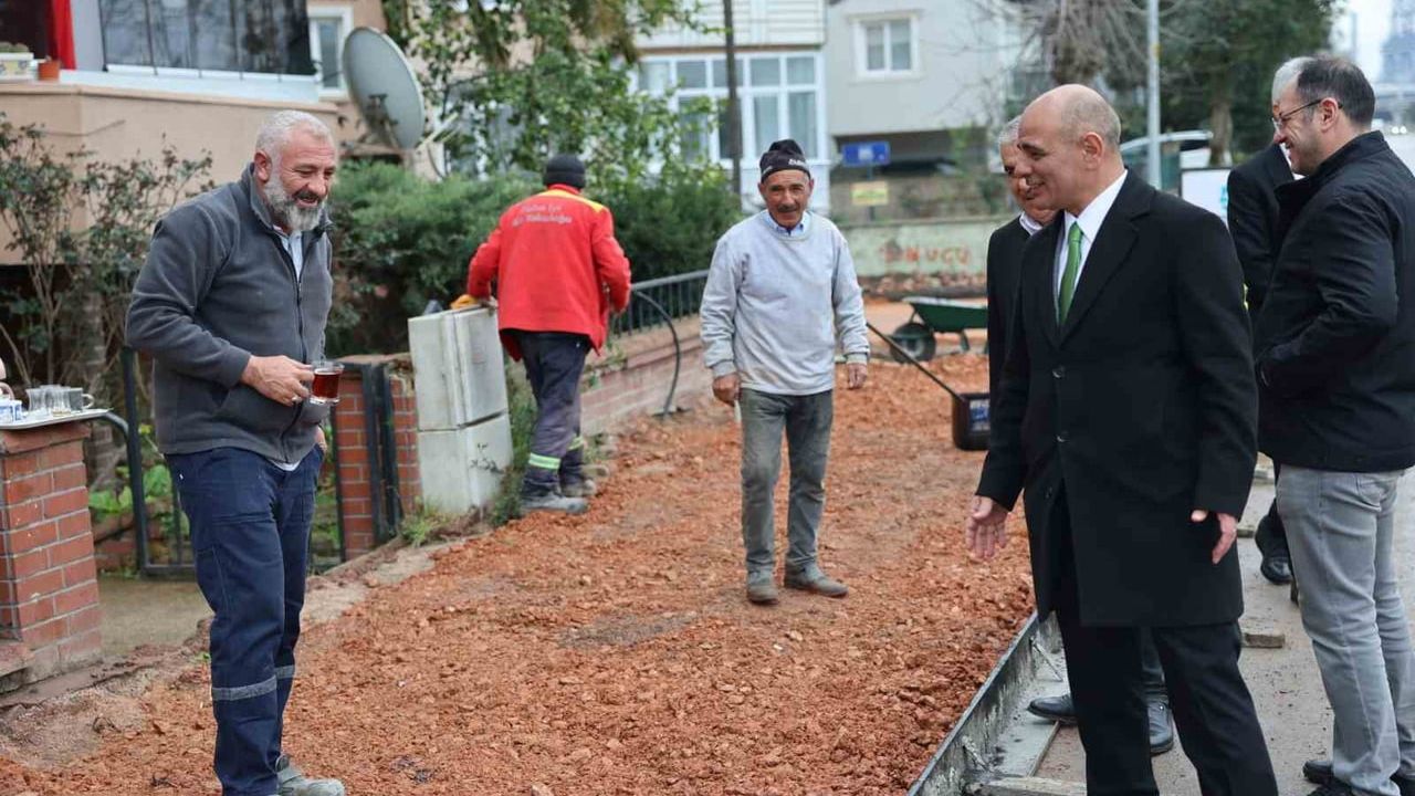 Körfez'de altyapı tamamlandı: Şener Söğüt, Mimar Sinan Mahallesi'nde üstyapı çalışmalarını inceledi