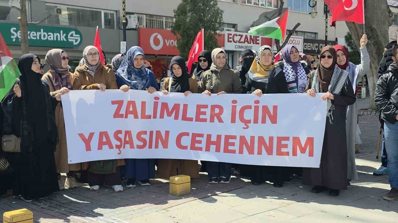 Kütahya'da KÜSİDAP: İsrail Meclisi'nin Filistinli esirlere yönelik idam yasasına tepki
