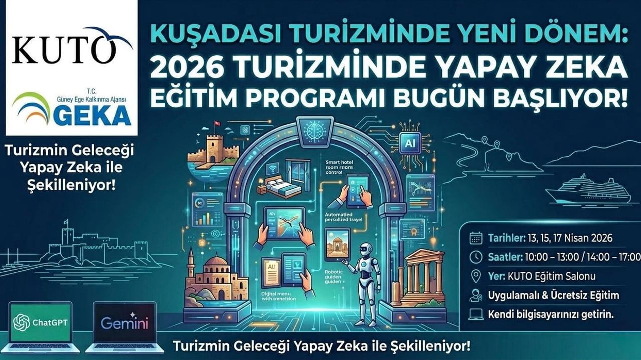 KUTO'da '2026 Turizminde Yapay Zeka Eğitim Programı' bugün başlıyor