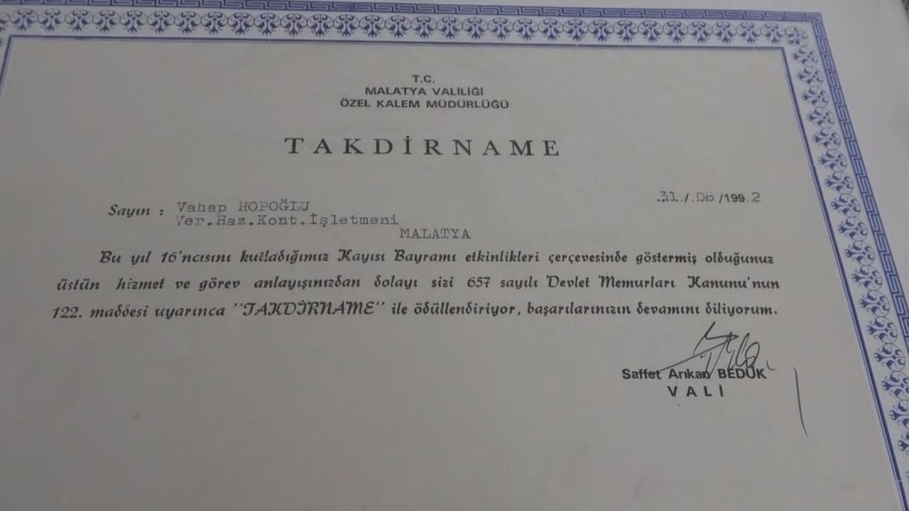 Malatya'da Vahap Hopoğlu'nun Mirası: Kızı Ayça Yurdun Hatıraları Yaşatıyor