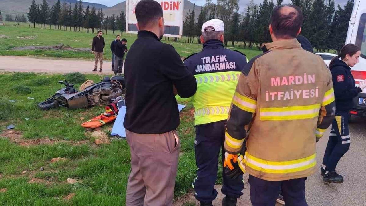 Mardin Kızıltepe'de motosiklet kazasında sürücü hayatını kaybetti