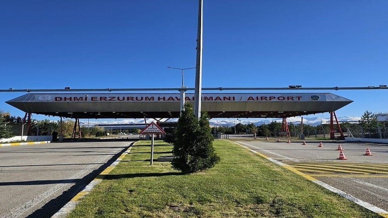 Mart 2026'da Erzurum Havalimanı 112 bin 626 yolcuya hizmet verdi