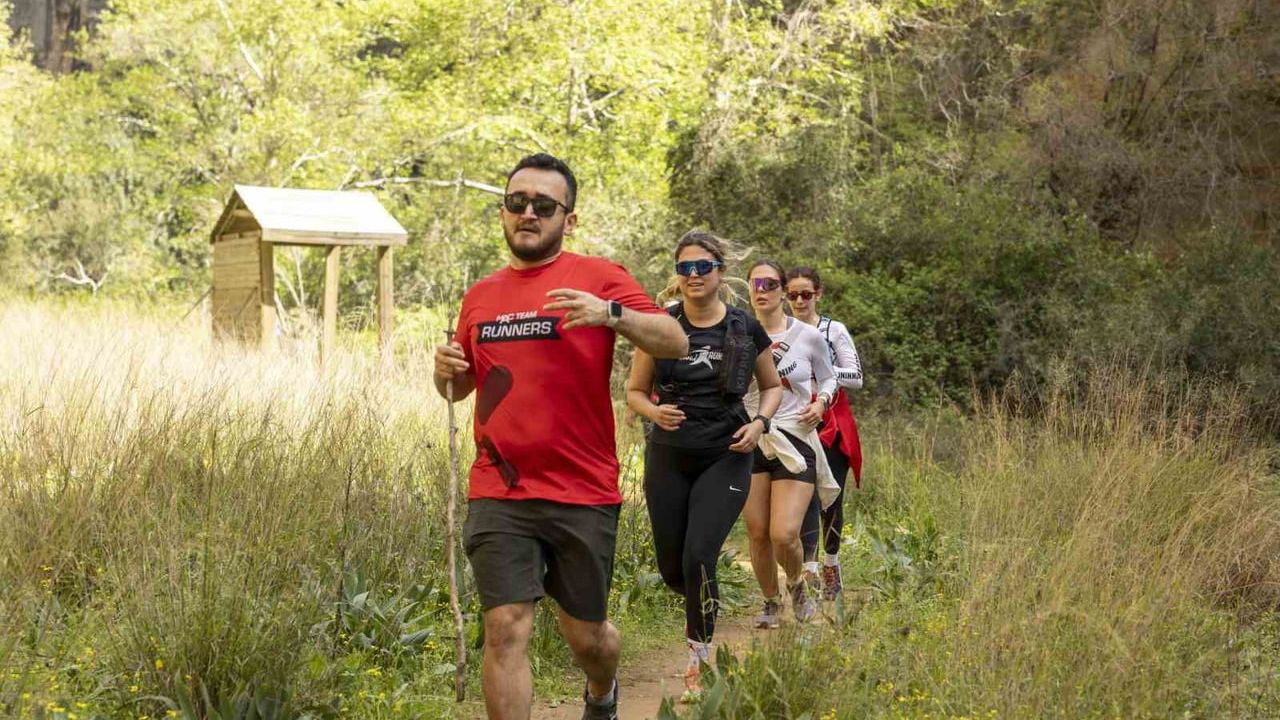 Mersin'de Kilikya Ultra Maratonu Öncesi Lamos Kanyonunda Tanıtım Koşusu