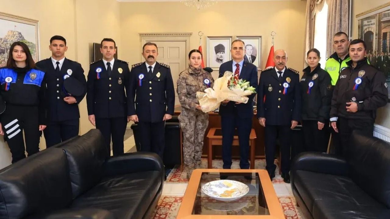 Muğla Valisi Akbıyık, Türk Polis Teşkilatı'nın 181. kuruluş yılını kabulde kutladı