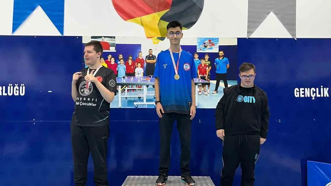 Muhammed Yiğit Ağca, Kayseri Özel Sporcular Masa Tenisi İl Şampiyonu