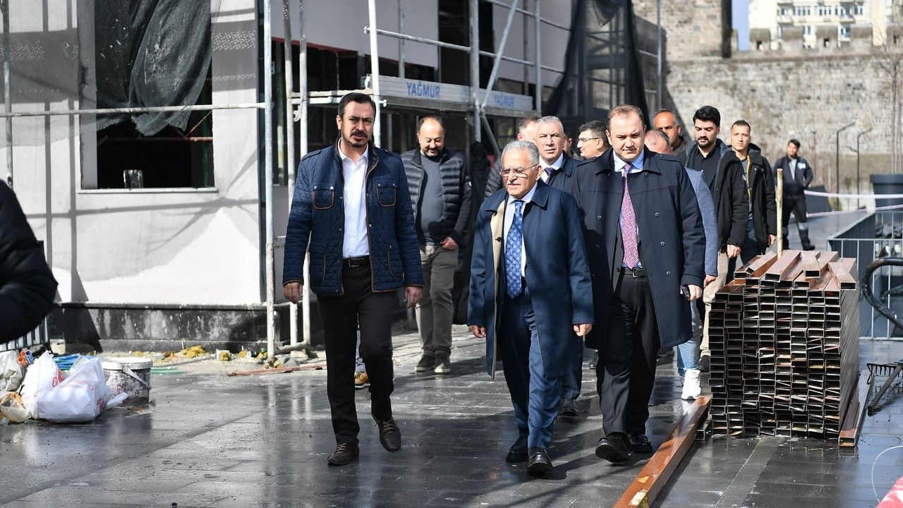 Mülhem Kayseri Mutfağı Kayseri Kalesi'nde açılacak — Başkan Büyükkılıç projeyi inceledi