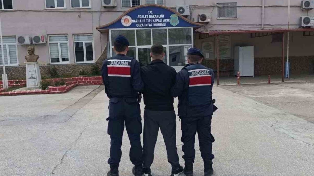 Nazilli'de 20 yıl 15 gün cezası bulunan hükümlü jandarma operasyonuyla yakalandı