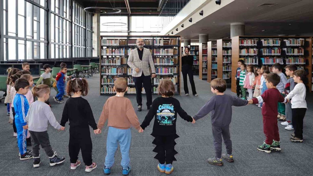 NEÜ Ahmet Keleşoğlu Kütüphanesi 62. Kütüphane Haftası’nda Kreş Öğrencilerini Ağırladı