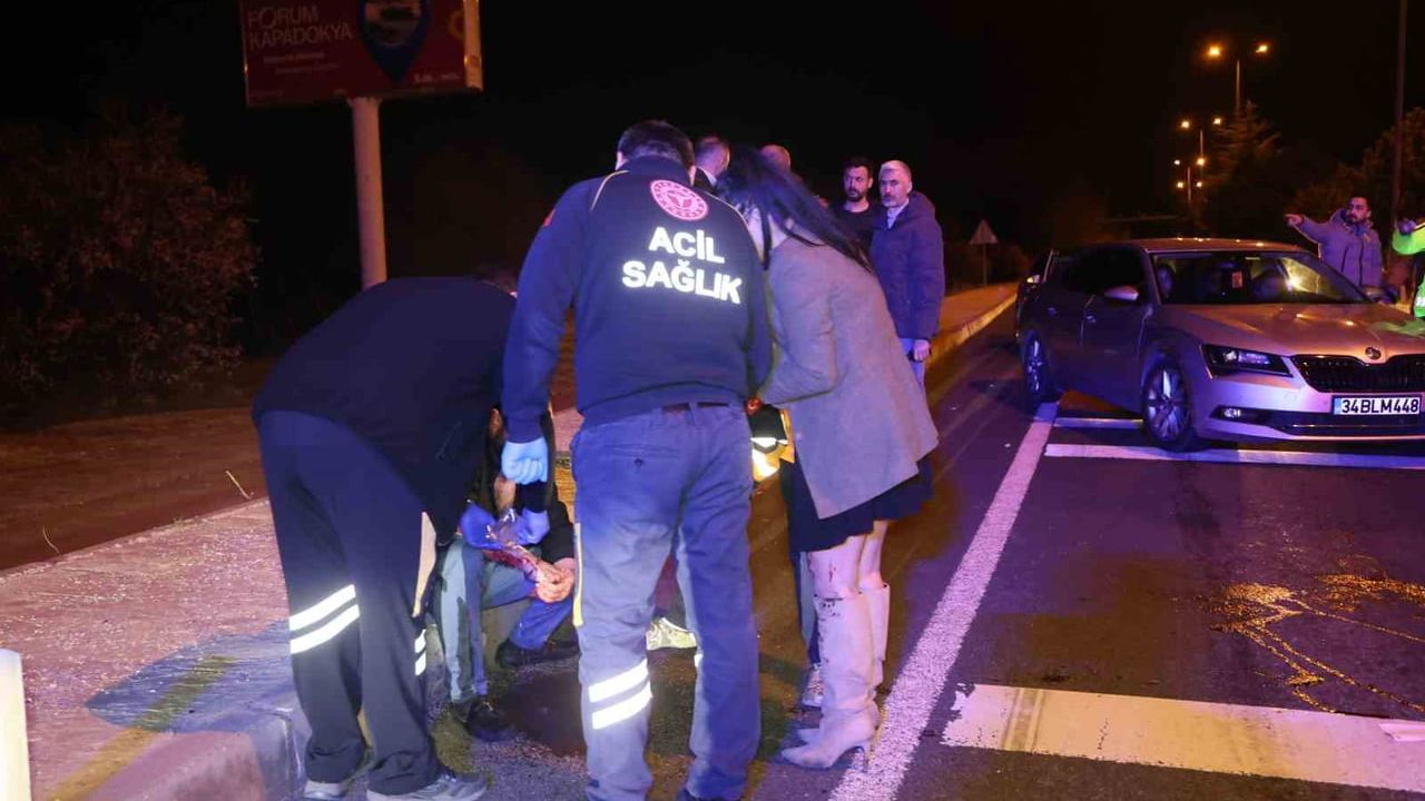 Nevşehir'de maddi hasalı kaza sonrası yardım eden vatandaşlar alkollü sürücüyü darp etti