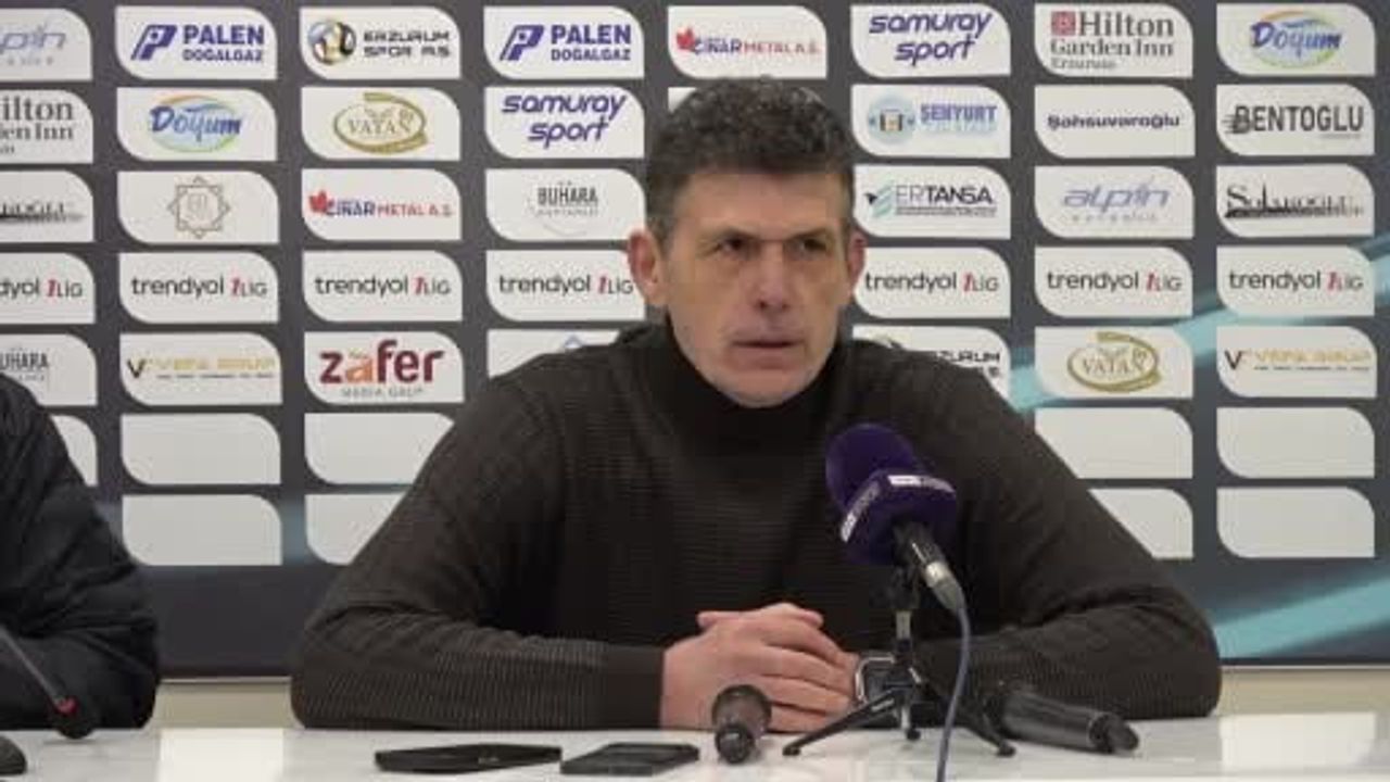 Nevzat Dinçbudak: 'Son vuruşlarda üretkenliği beceremedik' — Boluspor 0-2 Erzurumspor FK