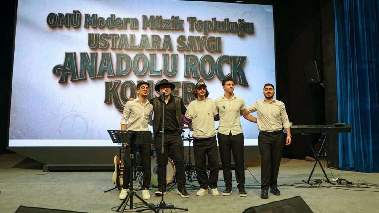 OMÜ'de 'Ustalara Saygı Anadolu Rock Konseri' — Anadolu Rock Klasikleri AKM'de Seslendirildi