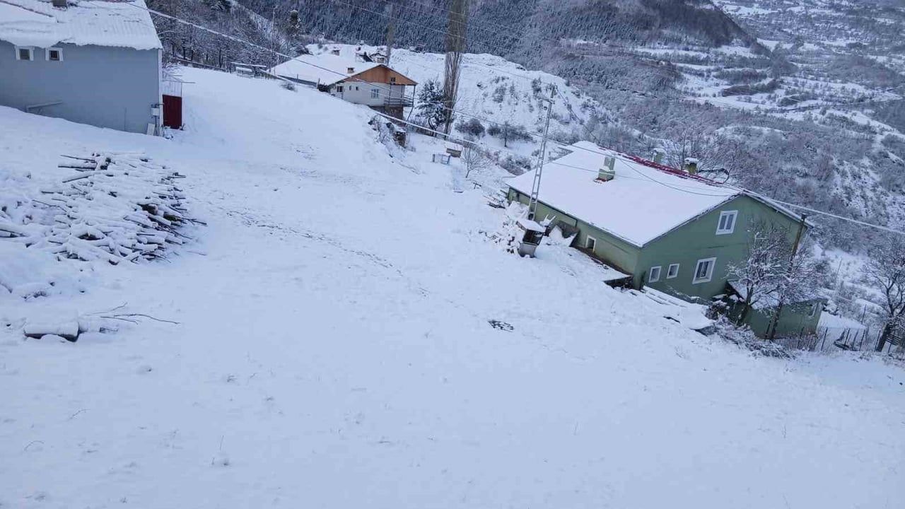 Posof’ta Nisan Karı: Gece Boyunca Süren Yoğun Yağış Ulaşımı Etkiledi