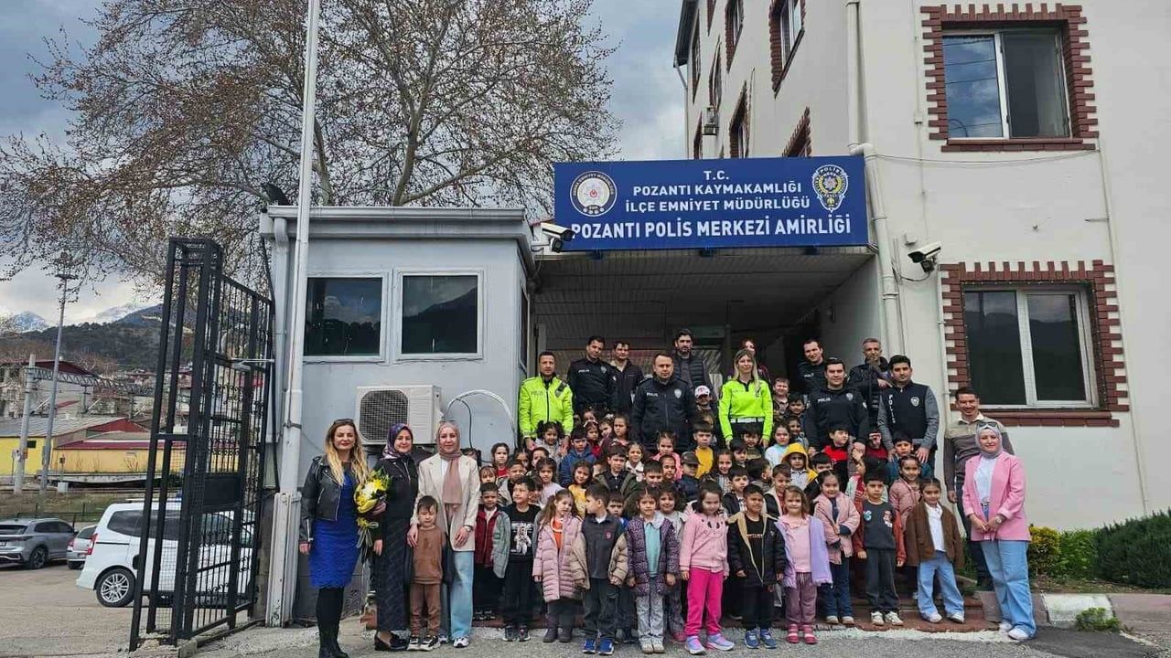 Pozantı'da anaokulu öğrencileri polis mesleğini yakından tanıdı