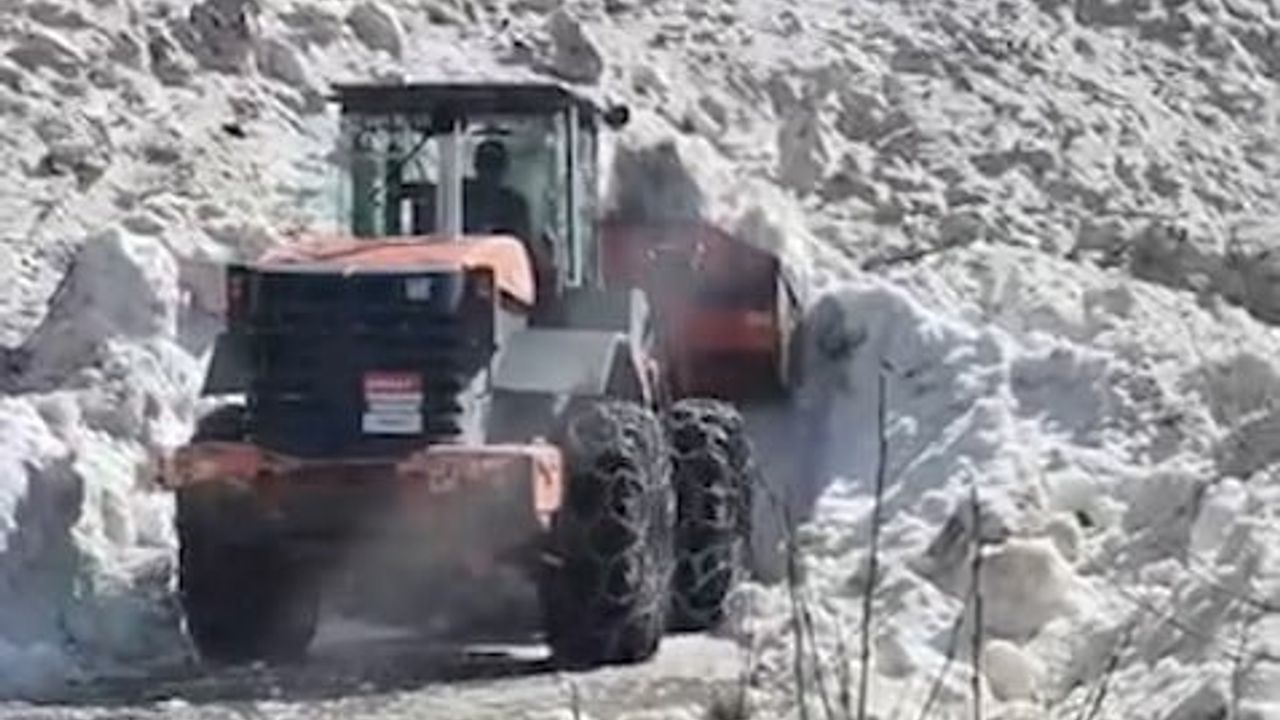 Rize'de yayla yollarında 5 metreyi bulan kar temizliği; Elevit Yaylası yolu yeniden açıldı