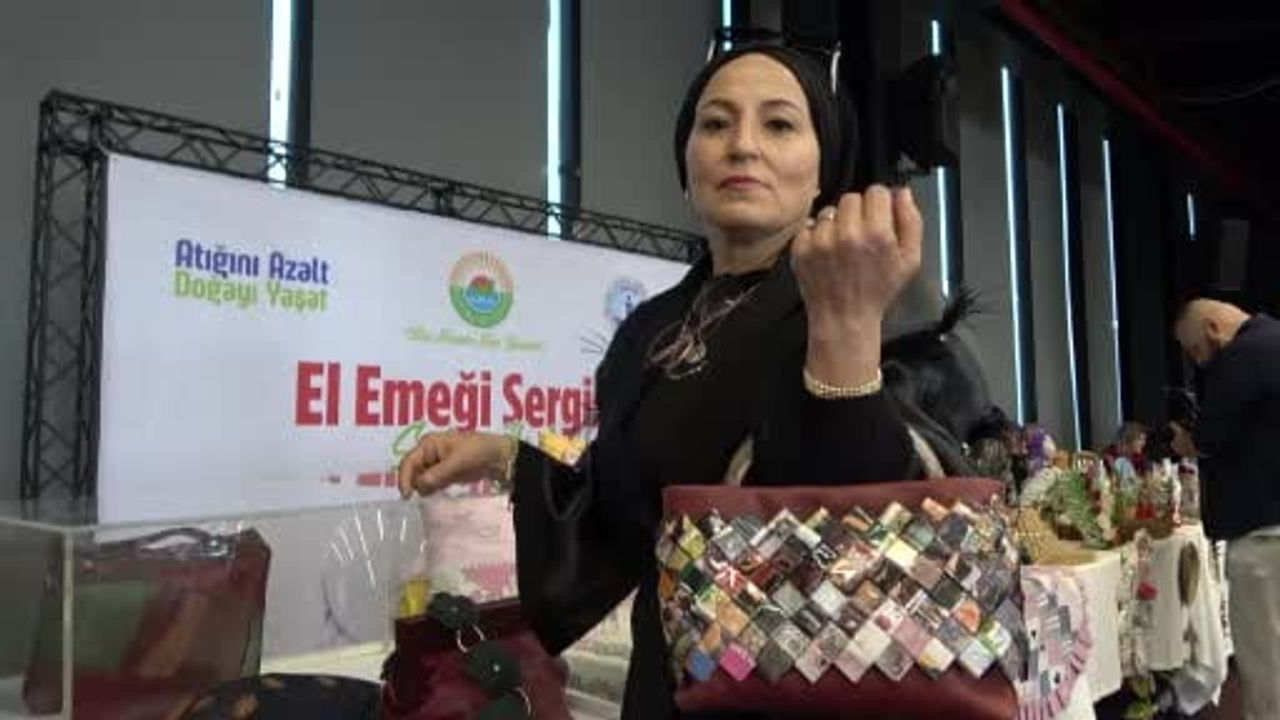 Samsun'da atık deriler çanta, giysi ve aksesuara dönüştürülüyor