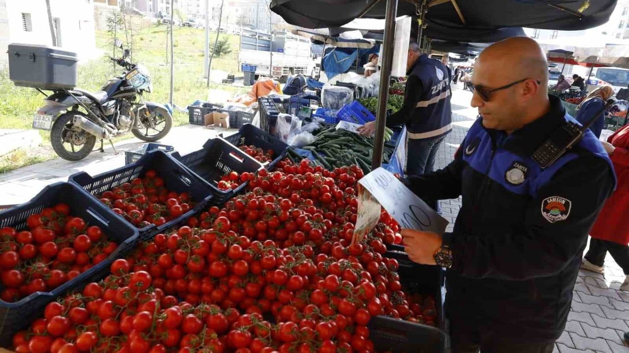 Samsun İlkadım'da halk pazarlarında sıkı denetim: Öncelik halk sağlığı