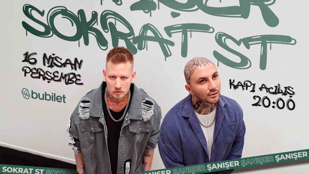 Şanışer ve Sokrat St, 16 Nisan'da Mabolla Saloon'da — Mabolla'nın 50. Yıl Sanat Etkinlikleri kapsamında