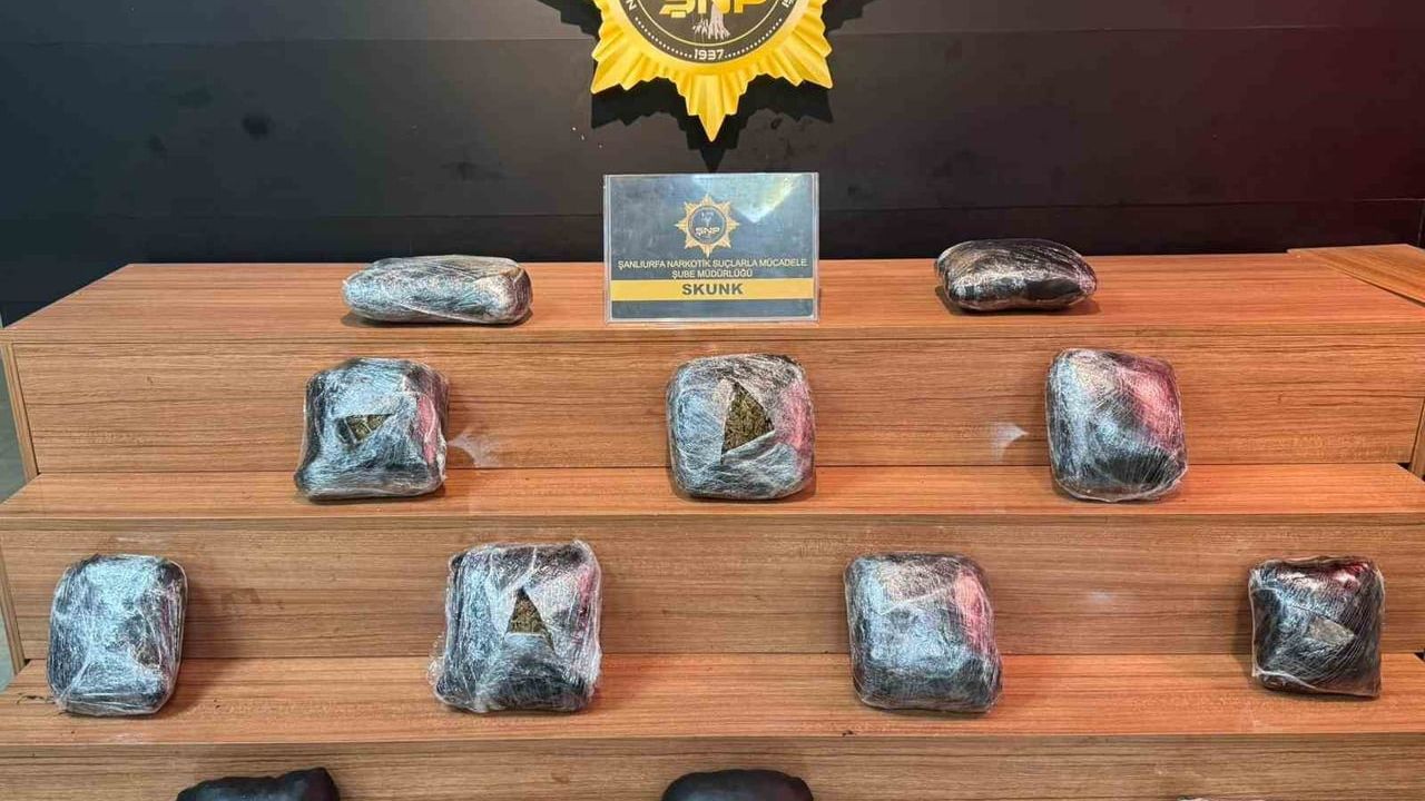 Şanlıurfa'da Durdurulan Araçta Valizden 8 Kilogram Skunk Ele Geçirildi