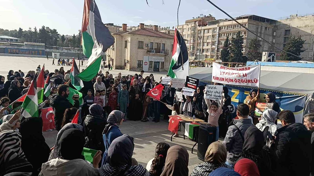Şanlıurfalı kadınlardan İsrail'in idam yasasına tepki