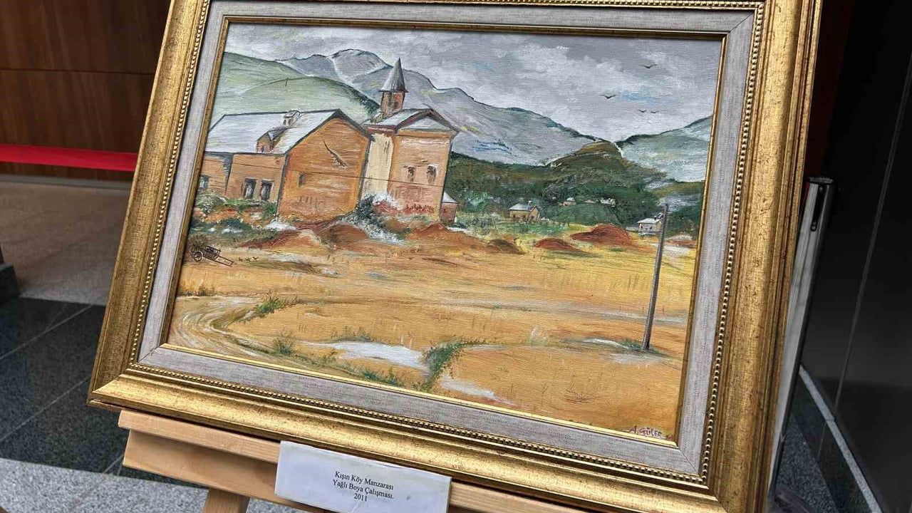 Şehit Savcı Mehmet Selim Kiraz anısına 8. kişisel resim sergisi İstanbul Bölge İdare Mahkemesi'nde