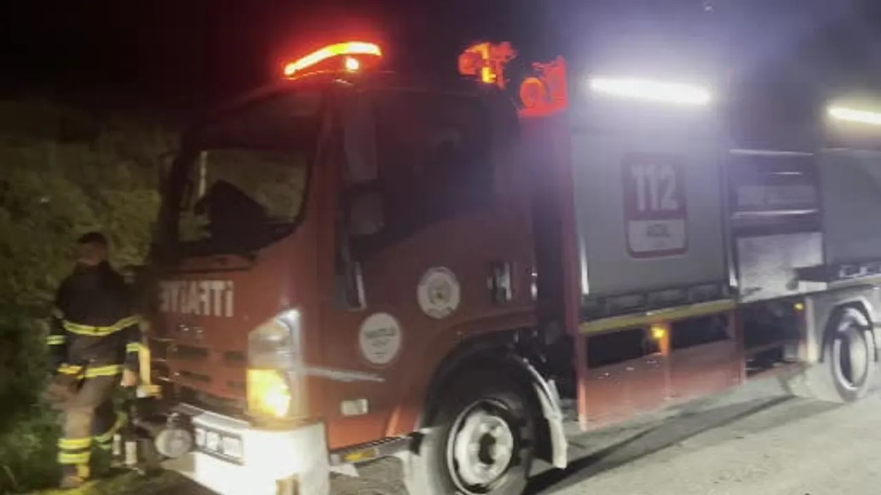 Sinop Adabaşı'nda otluk yangını: Fırtına alevleri kısa sürede söndürdü