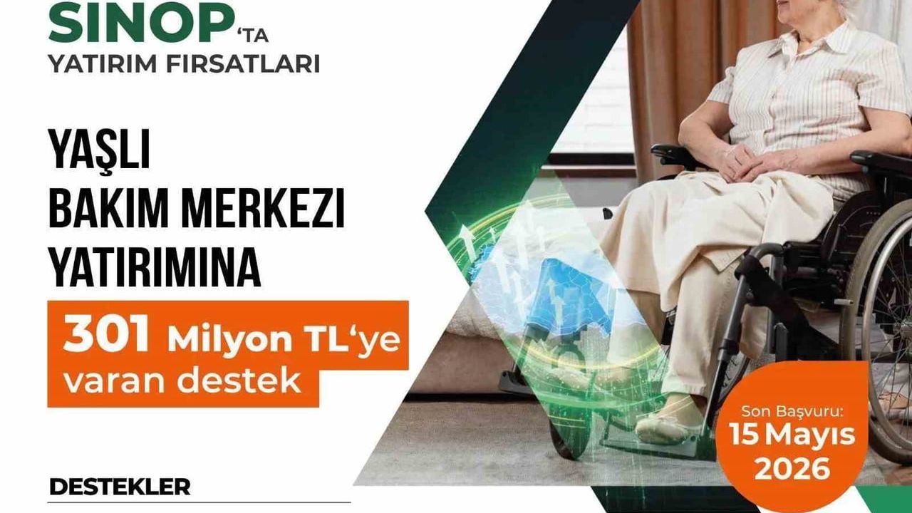 Sinop'ta yaşlı bakım merkezi yatırımlarına 301 milyon TL'ye varan destek