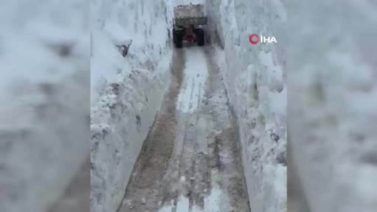 Şırnak Uludere’de 2,5 kilometrelik açık hava çığ tüneli oluştu; yol 5 günde açıldı