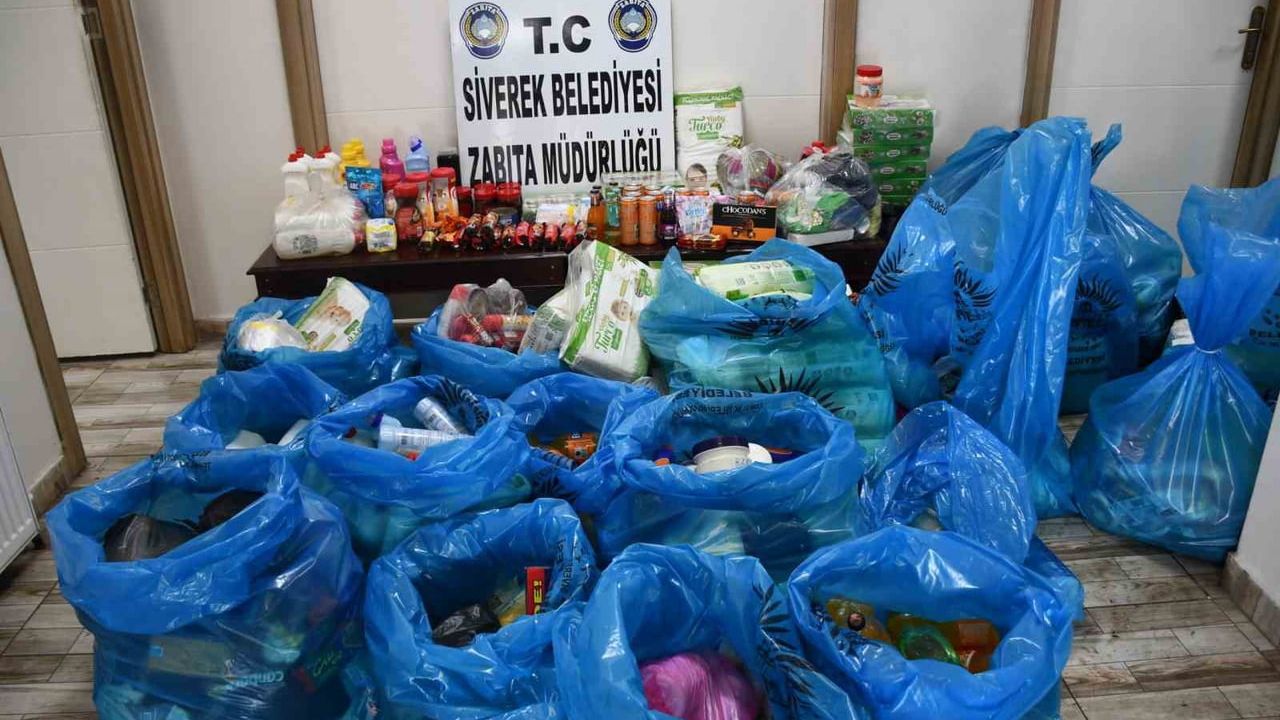 Siverek'te zabıta denetiminde yaklaşık 5 ton süresi geçmiş ürün imha edildi
