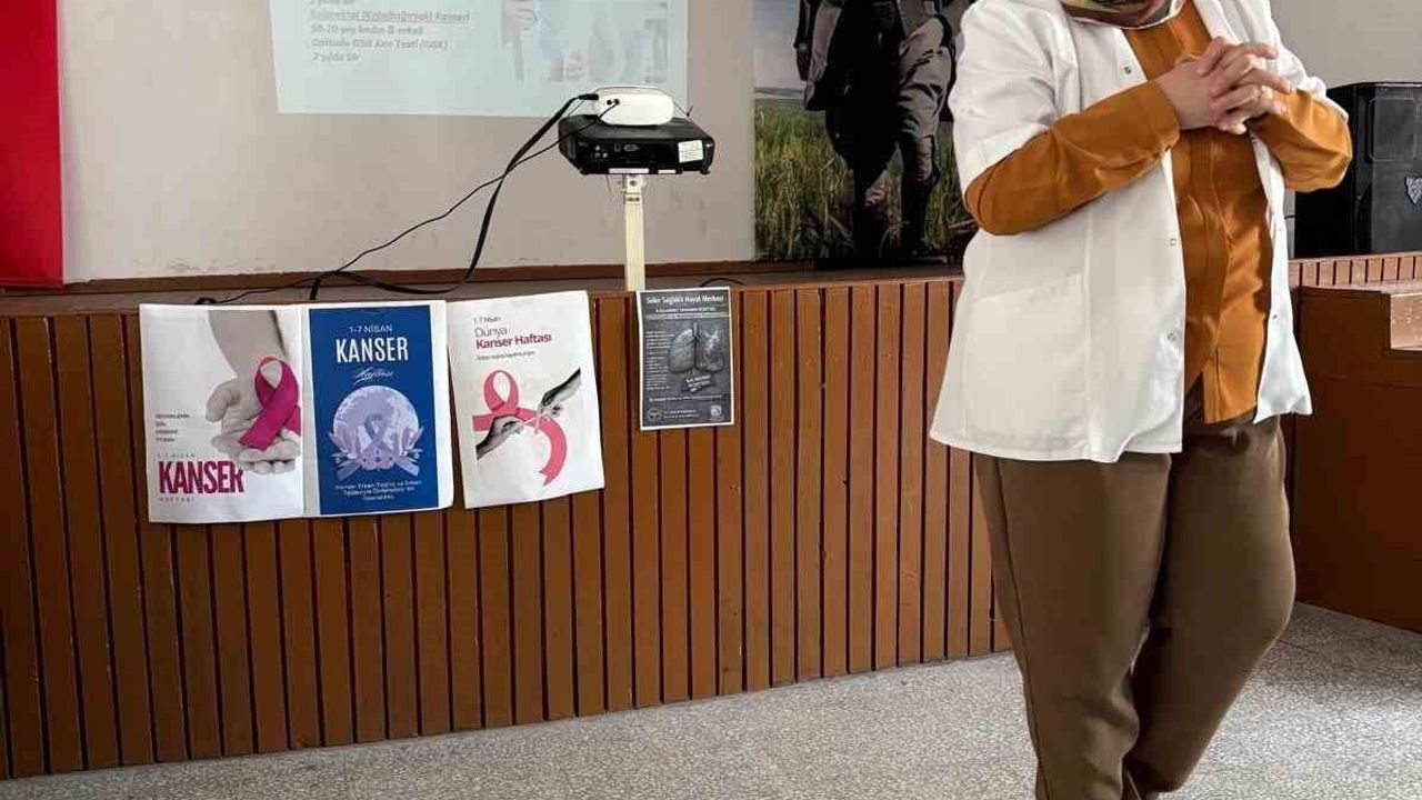 Söke’de erken teşhis vurgusu: 1-7 Nisan Ulusal Kanser Haftası kapsamında kanser farkındalığı eğitimi