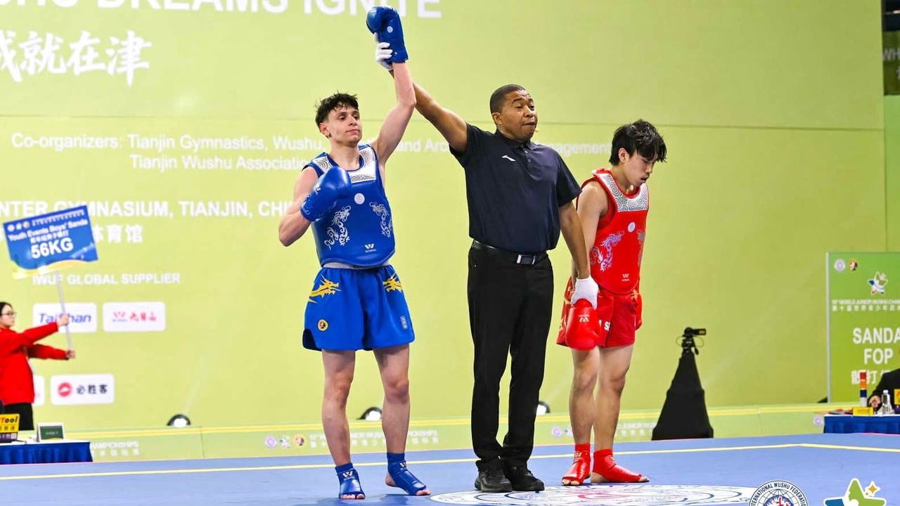 Sultangazili Eymen Yılmaz, 10. Dünya Gençler Wushu Şampiyonası'nda 56 kg'de dünya üçüncüsü