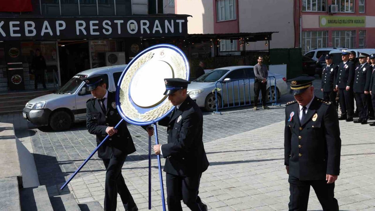 Sungurlu'da Polis Haftası: Türk Polis Teşkilatı'nın 181. yılı töreni