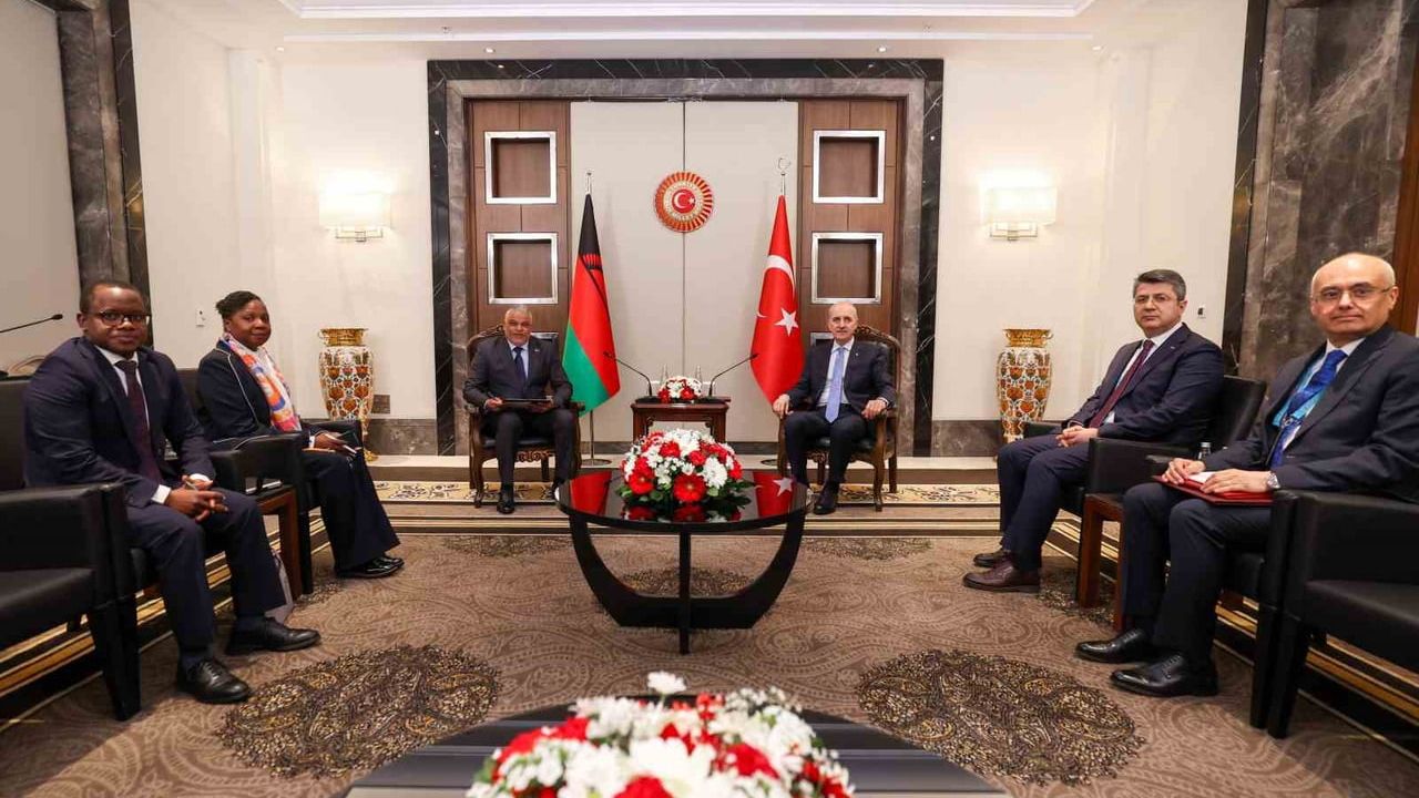 TBMM Başkanı Kurtulmuş, Malavi Ulusal Meclisi Başkanı Sameer Suleman ile görüştü