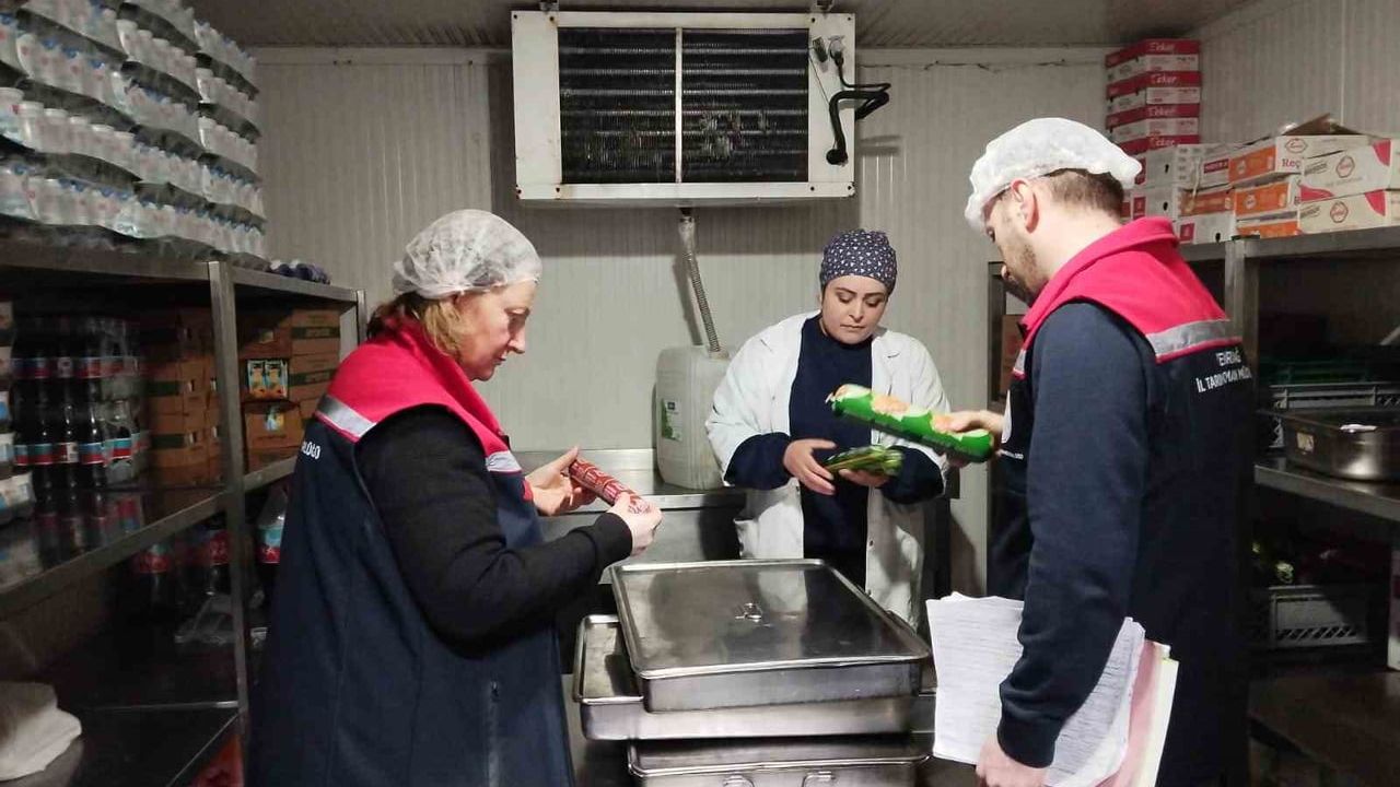 Tekirdağ’da gıda denetimleri sürüyor: Hijyen, belgeler ve son kullanma tarihleri kontrol ediliyor