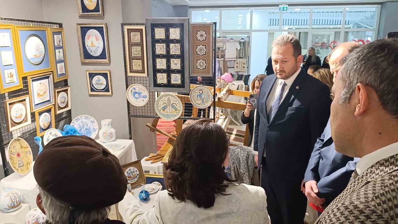 Tekirdağ'da Turizm Haftası'nda El Sanatları Sergisi Açıldı