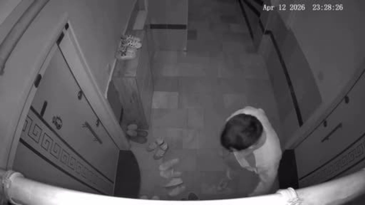 Tokat'ta apartmandan ayakkabı çalan şüpheli güvenlik kamerasında görüntülendi; N.C.Ç. tutuklandı