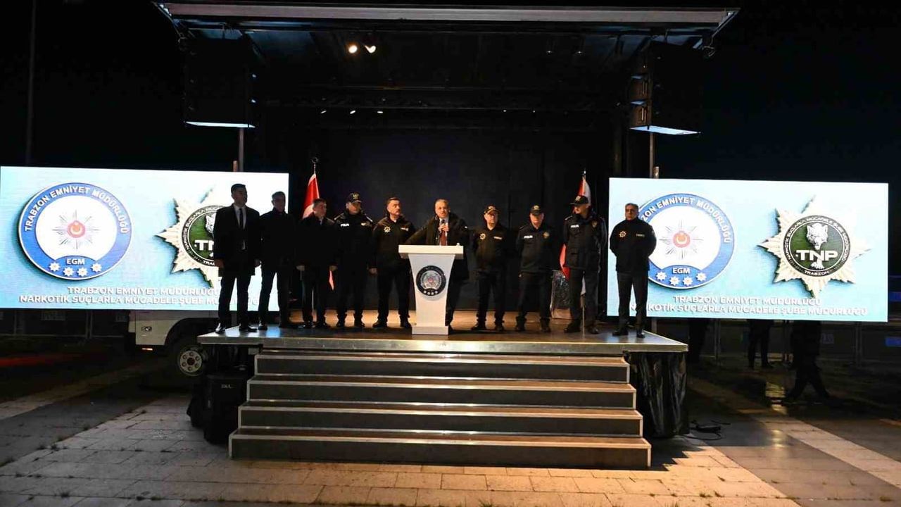 Trabzon merkezli 5 ilde uyuşturucu operasyonunda 91 gözaltı, kilolarca madde ele geçirildi