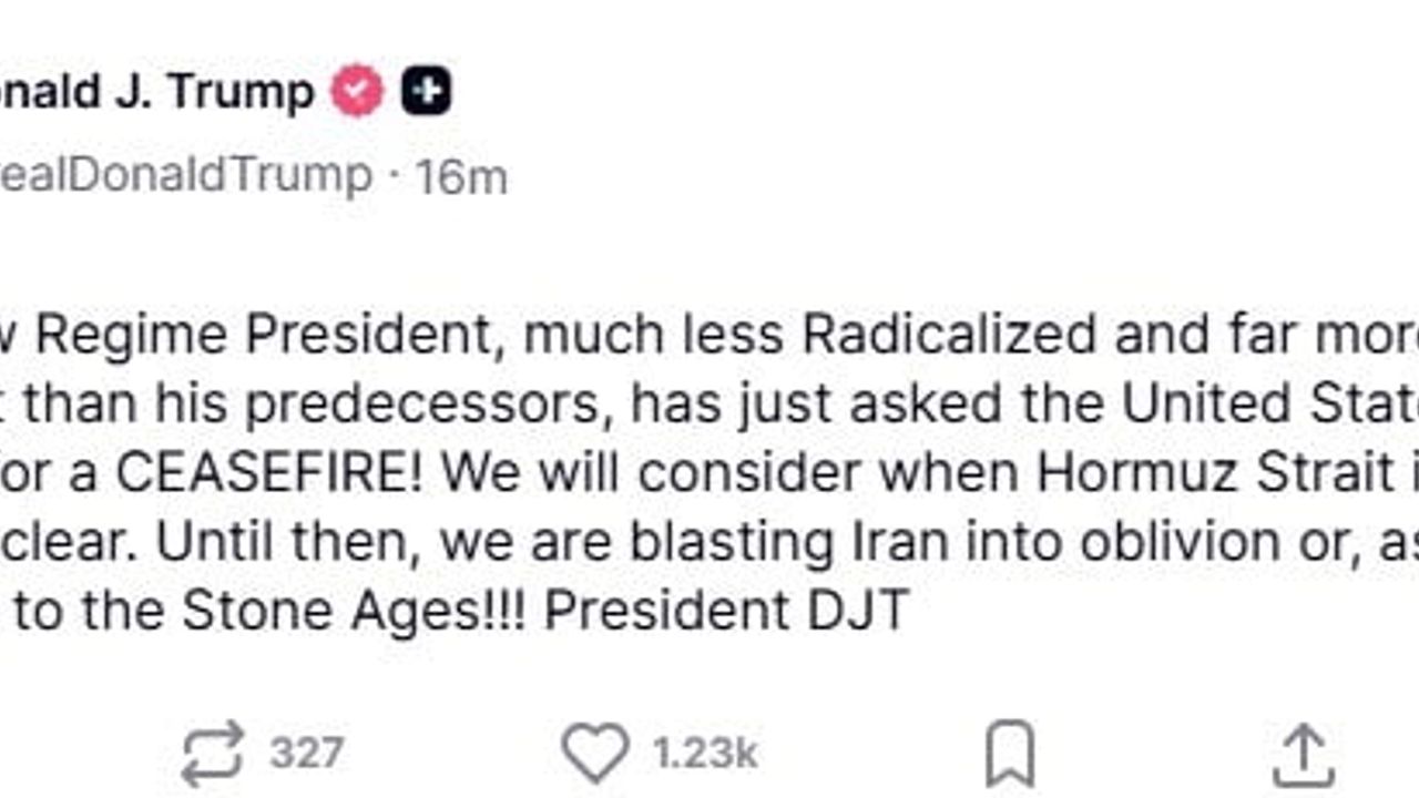 Trump: İran'ın yeni lideri ABD'den ateşkes talep etti, Hürmüz Boğazı güvenliği şartı koyuldu